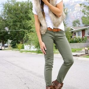 ● St John Bay | Olive Green Skinny Jean